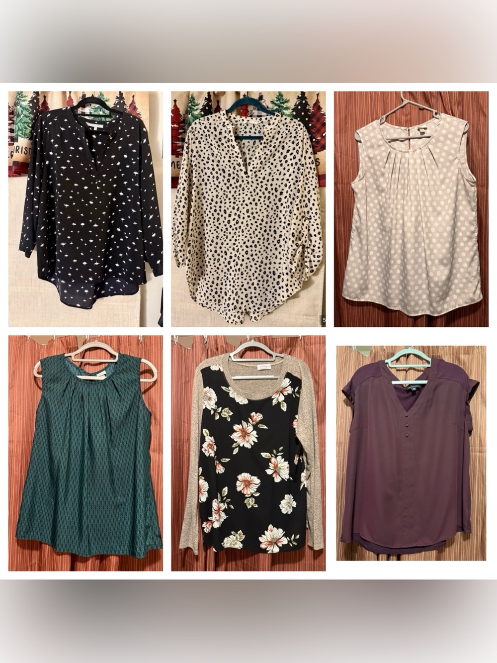 Lot of 6 Dressy Tops- All Size XXL, From Target & Stitchfix, *See Description